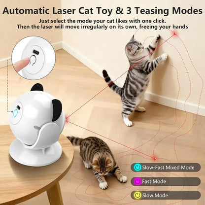 Saolife Laser Cat Toys for Indoor Cats, Truly Random Trjajectory, Suction Cup Design, Run Quiet, Interactive Cat Toy Automatic5