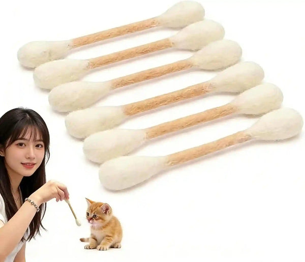 Cotton Swabs Cat Toys with Catnip,6 Pk Soft Interactive Giant Q Tip Cat Toy,Durable for Chew, Organic Catnip for Anxiety & as Digestive Aid,The Ideal Gift for Cat Lovers (Colorful 6-Pack)8