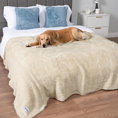 Petami Fluffy Waterproof Dog Blanket for Couch and Bed, Reversible Sherpa Pet Throw, Pee Proof Furniture Protector Sofa Cover, Washable Cat Blanket for Small Medium Dogs and Cats (Pink Blush, 24X32)17