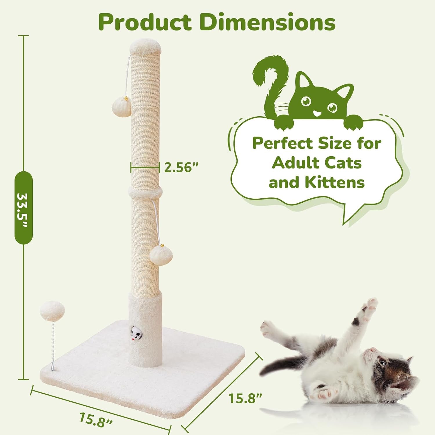 woochpet-33scratching-posts-for-kittens-white-sisal-cat-scratcher-with-toy-scratch-post-with-mouse-hole-cat-toys-reinforced-stable-base-cat-tree-tower