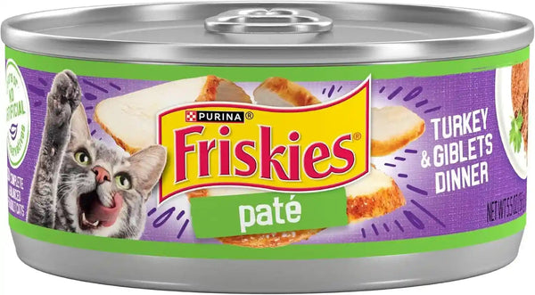 Purina Friskies Wet Cat Food Pate Turkey and Giblets Dinner - (Pack of 24) 5.5 Oz. Cans1
