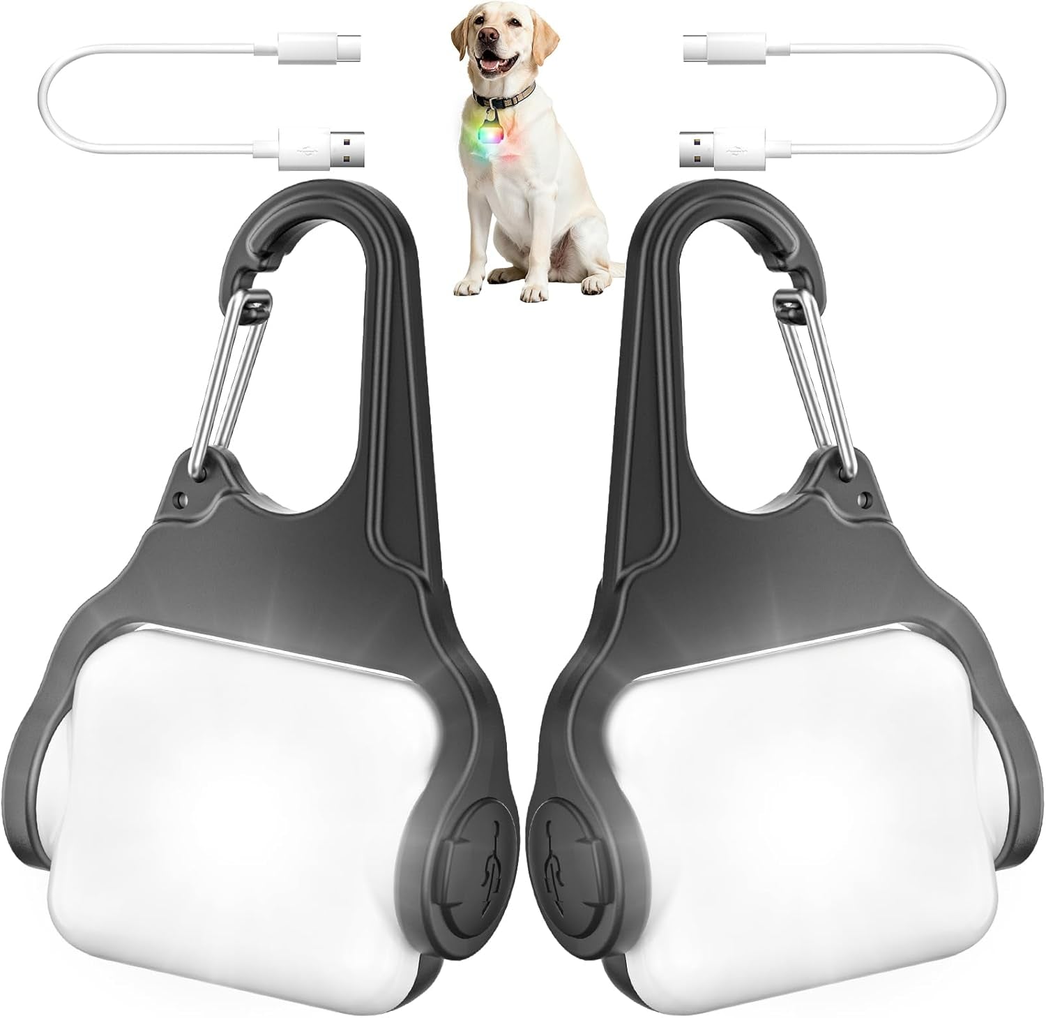 dog-collar-light-2-pack-dog-lights-for-night-walking-4-modes-waterproof-dogs-light-clip-on-rechargeable-led-dogs-walking-lights-for-night-running-camping-climbing-bike