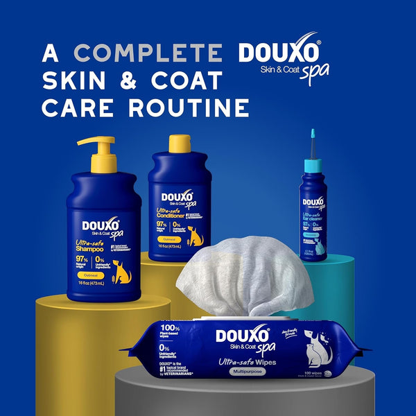 DOUXO SPA Dog Wipes for Paws, Butts, Tear Stains and Cleaning, 100 Wipes | Multi-Purpose for Coat and Paws, Leaves the Coat and Skin Refreshed, Skin-Friendly Formula, Can Also Be Used for Cats8