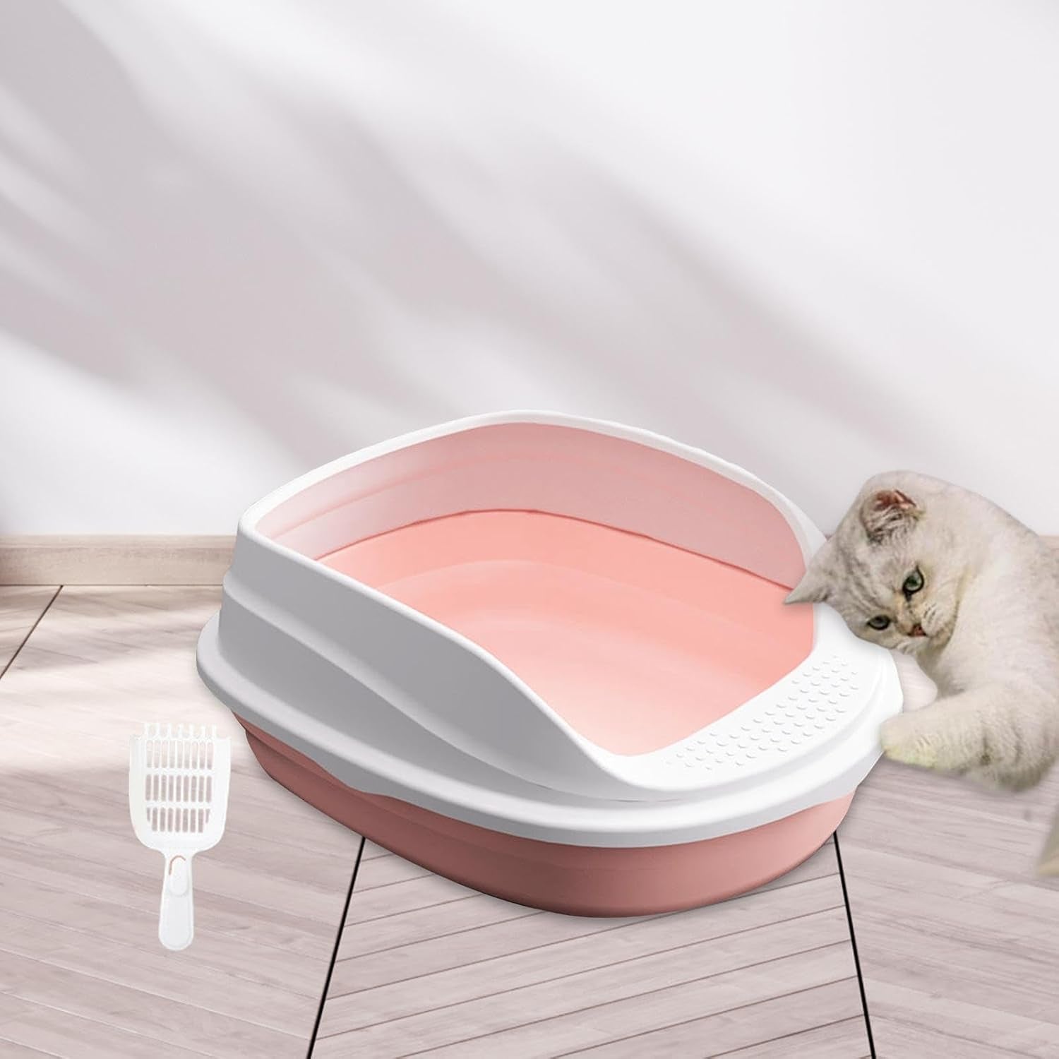 high-sided-litter-pan-for-cats-rabbits-hamsters-easy-clean-potty-toilet-with-raised-walls-for-small-medium-pets-38cm