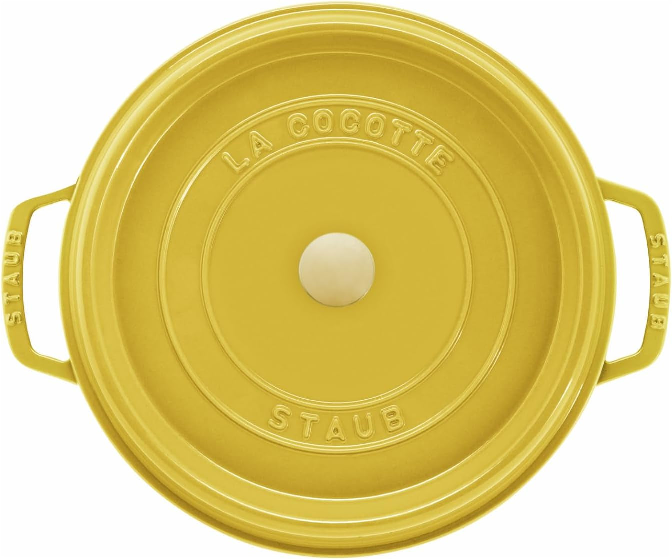 staub-enamelled-cast-iron-casserole-dish-with-lid-suitable-for-all-heat-sources-including-induction-4-people-round-24-cm-3-70-l-4-7-kg-lemon