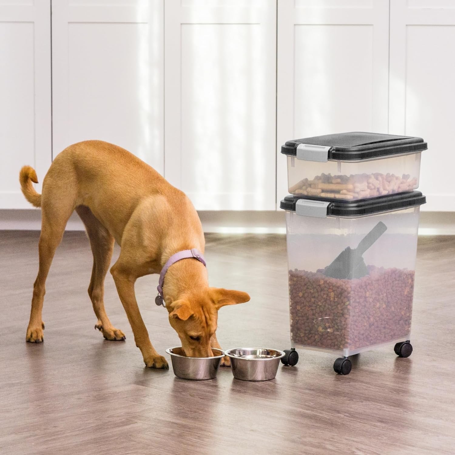 iris-usa-dog-food-storage-container-30-lb-11lb-airtight-combo-stackable-pet-food-storage-bin-with-wheels-for-cat-dog-food-bpa-free-made-in-usa-black-stackable-pet-food-plastic-storage-bins-with-wheels-for-cat-and-dog-food-made-in-usa