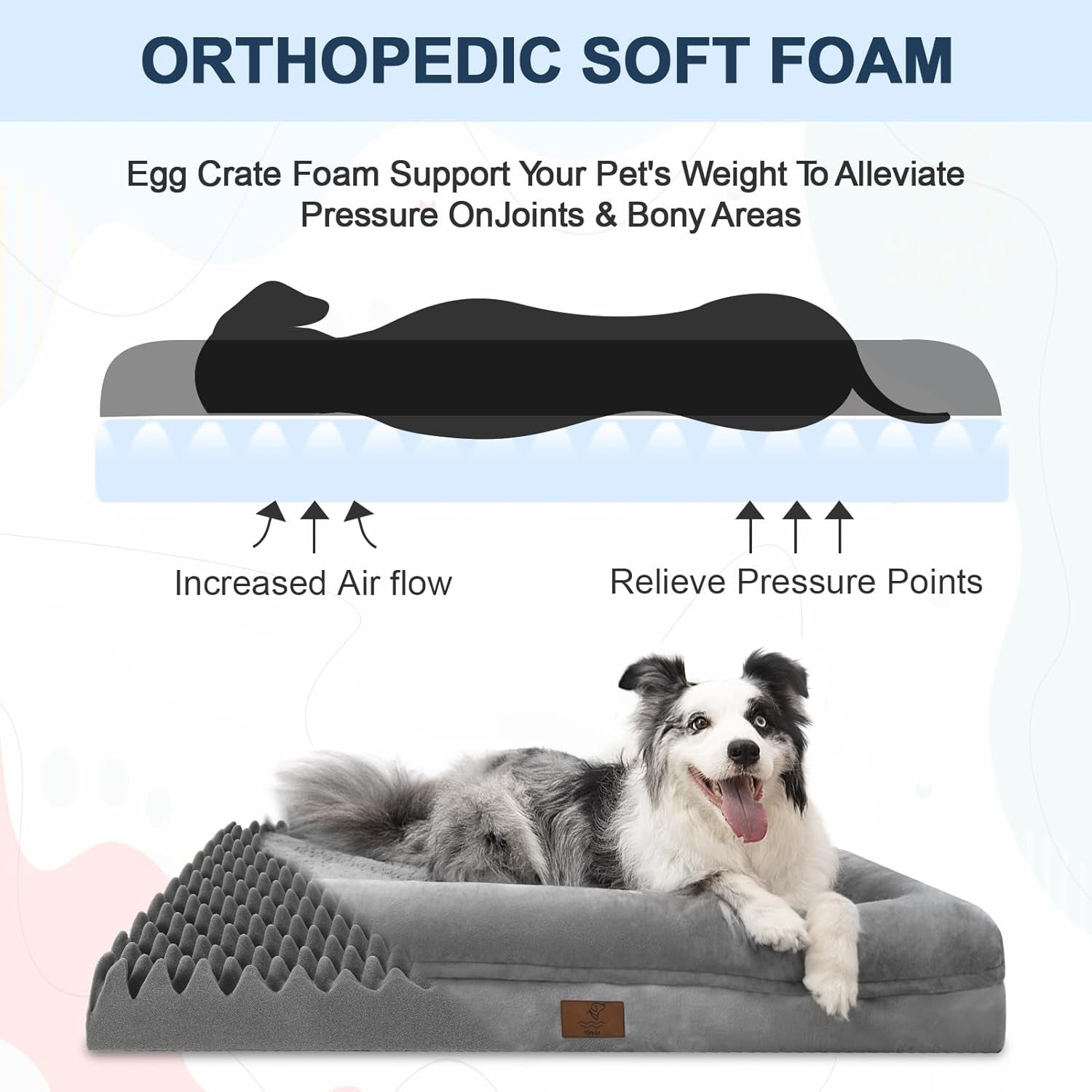 xl-orthopedic-waterprood-dog-bed-for-extra-large-size-dogs-360-degree-bolster-support-egg-crate-foam-waterproof-liner-non-slip-bottom-machine-washable-cover-45-x-35-inch