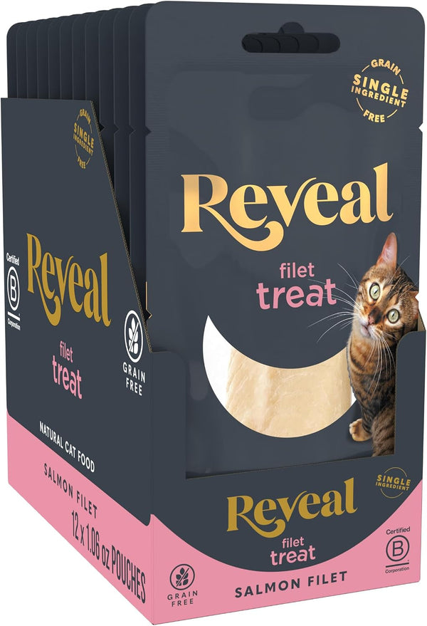 Reveal Whole Tuna Filet Cat Treats 12-Pack 1.06 Oz Loins | 100% Natural, High Quality Protein, Single Ingredient, Grain Free, High Protein, No Fillers, No Artificial Additives7