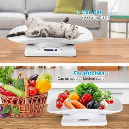 Digital Small Animals Scales for Weighing with Tape Measure, Puppy Whelping Scale Weigh Your Kitten, Rabbit with High Precision, Multifunction Electronic Baby Scales for Small Dogs8