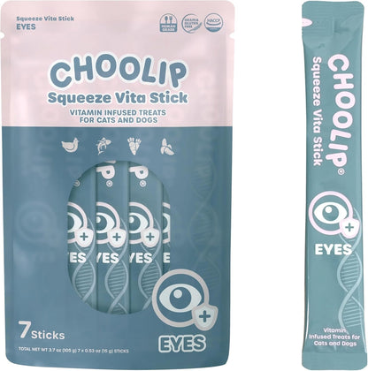 Choolip Squeeze Vita Stick Lickable Cat and Dog Treats, 7-Count Kidney Support, Tuna and Pollack with Pumpkin, Blueberry and Omega-3, Grain-Free, Vet-Formulated15