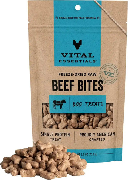 Vital Essentials Freeze Dried Dog Treats, Salmon Bites, 2.5 Oz Bag | Single Animal Protein, Premium Quality, Grain-Free Training Treats, USA Made with U.S. & Globally Sourced Ingredients15