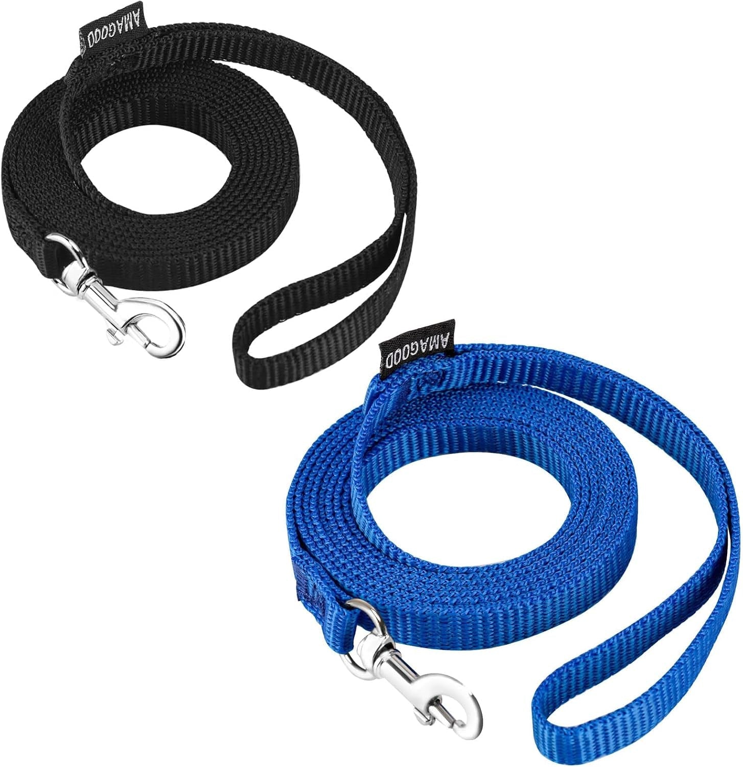 amagood-6-ft-puppy-leash-strong-traditional-style-with-easy-to-use-collar-hook-great-for-small-medium-and-large-dogs-5-8in-x-6-ft-purple
