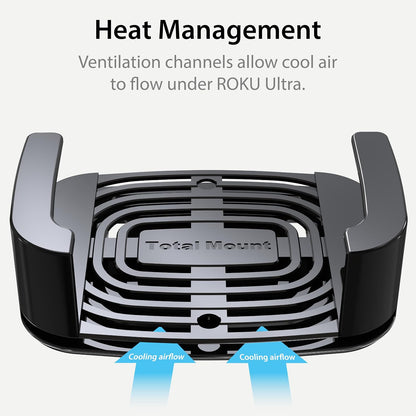 for Roku Ultra (Compatible with All Roku Ultra Models) | Designed in the USA – Premium Mount with Heat Management Vents and Strong TV Adhesive5