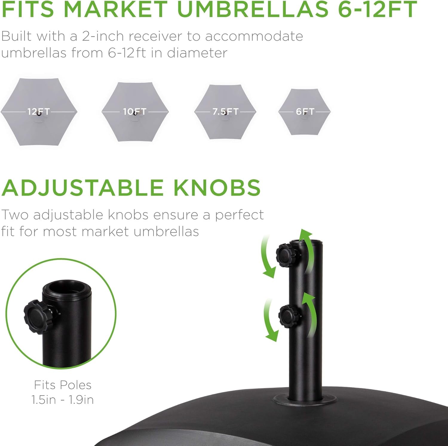 best-choice-products-123lb-capacity-fillable-mobile-umbrella-base-heavy-duty-market-stand-for-patio-deck-poolside-w-4-wheels-2-locks-2-knobs-wind-resistant-design-black