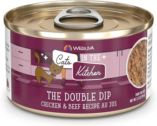 Weruva Cats in the Kitchen, Kitchen Cuties Variety Pack, Wet Cat Food, 3.2Oz Can (Pack of 12)16