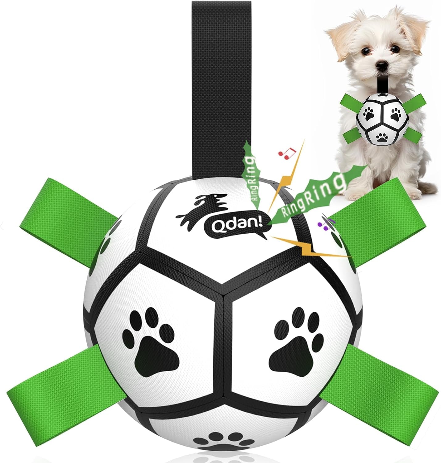 qdan-dog-toys-dog-balls-6-inch-dog-soccer-ball-with-straps-herding-balls-dog-birthday-toy-balls-for-20-40lbs-dogs-outdoor-puppy-toys-to-keep-them-busy-interactive-toy-for-tug-pool-water-toy-ball