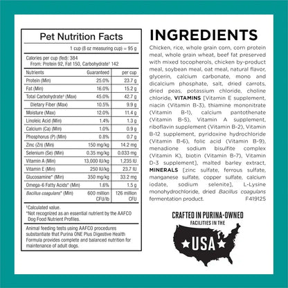 Purina One plus Digestive Health Formula Dry Dog Food Natural with Added Vitamins, Minerals and Nutrients - 31.1 Lb. Bag6