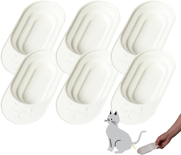 Cat Urine Collection Kit (6-Pack) – Clean Catch Urine Sample Tray for Cats & Small Dogs – Disposable Pet Urine Collector Tray – No Special Litter Needed – Made in Japan2