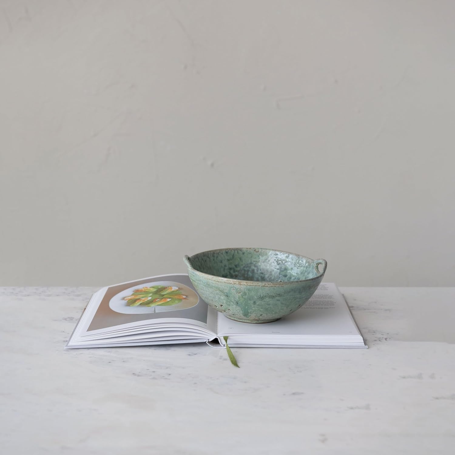creative-co-op-stoneware-berry-bowl-with-handles-aqua-reactive-glaze