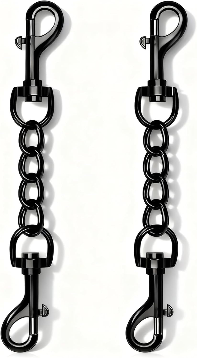 2-pcs-dog-collar-metal-safety-clip-harness-collar-leash-chain-connector-heavy-duty-double-end-spring-backup-buckle-clasp-escape-proof-safety-accessory-small-black