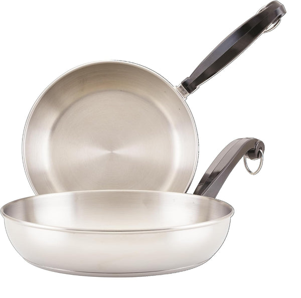 Stainless Steel Frying Pan Set, 8.25 and 10-Inch Skillets | Two Versatile Stainless Steel Skillets for Everyday Cooking, from Searing to Sauteing, Dishwasher Safe1