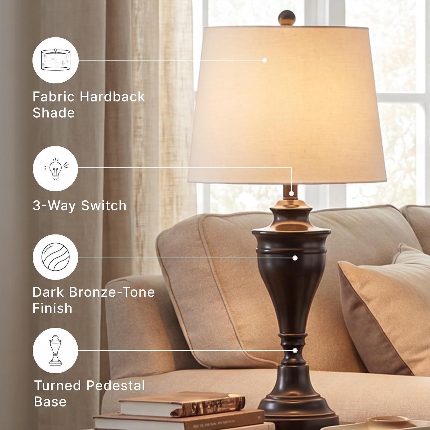 signature-design-by-ashley-table-lamp-set-of-2-dark-bronze-fabric-hardback-shade-28-5-inches-tall-traditional-double-pillar-base-3-way-switch-living-room-use-darlita-series