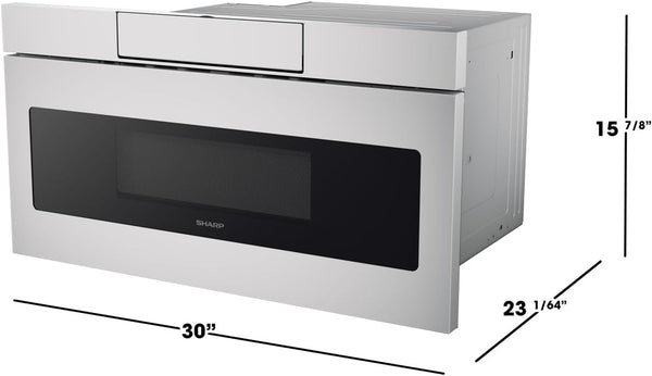 SMD3070ASY Microwave Drawer Oven, 30-Inch, 1.2 Cubic Feet, 950 Watt, Concealed Angled Touch Control Panel with Digital LCD Display, Stainless Steel | 950 Watt, Concealed Angled Touch Control Panel, Digital LCD Display, Stainless Steel10