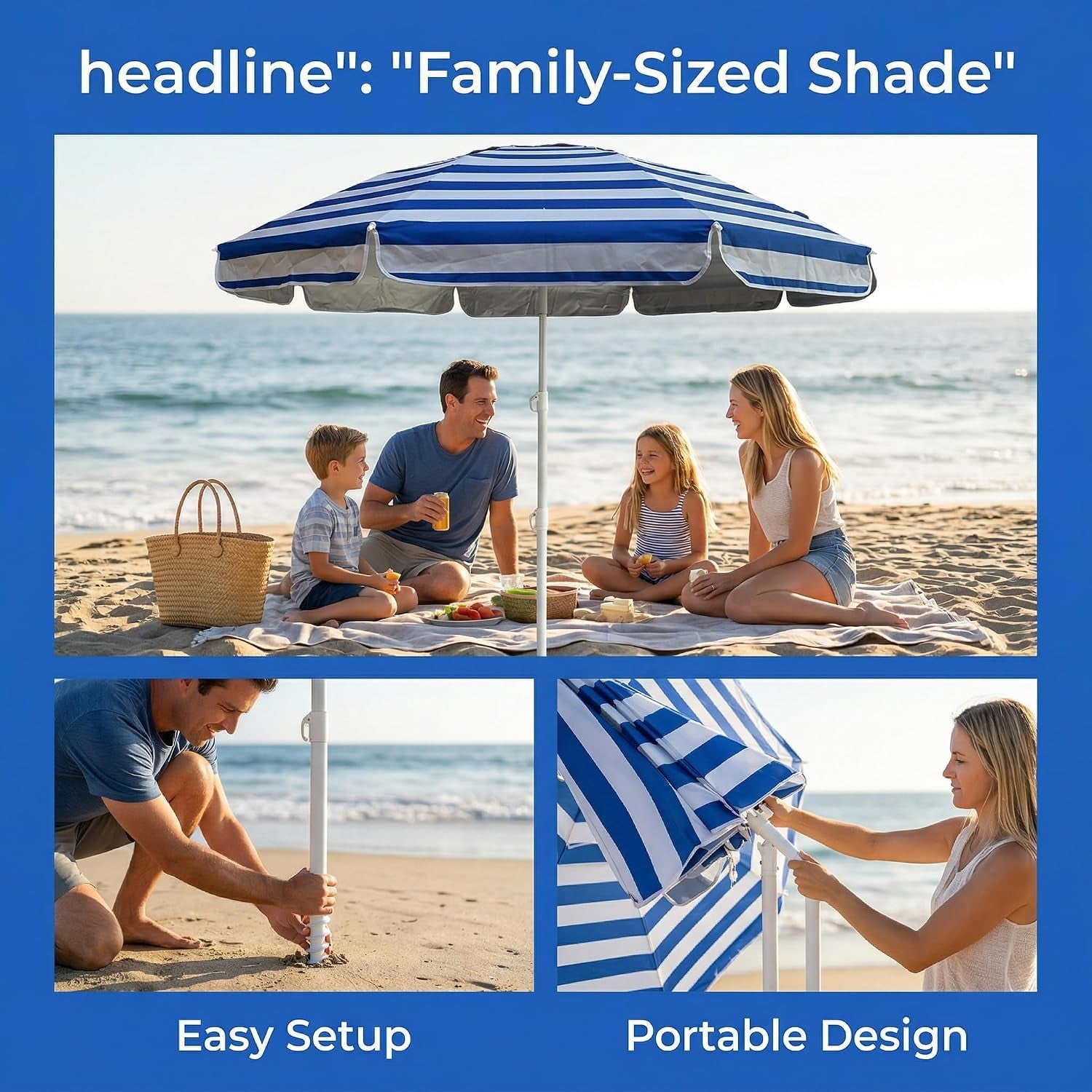 6ft-beach-umbrella-heavy-duty-wind-resistant-uv-50-portable-sun-shade-with-sand-anchor-carry-bag-outdoor-folding-umbrella-for-beach-pool-patio-garden-blue-strip-no-tilt-the-sand-needs-to-exceed-the-spiral-6inch