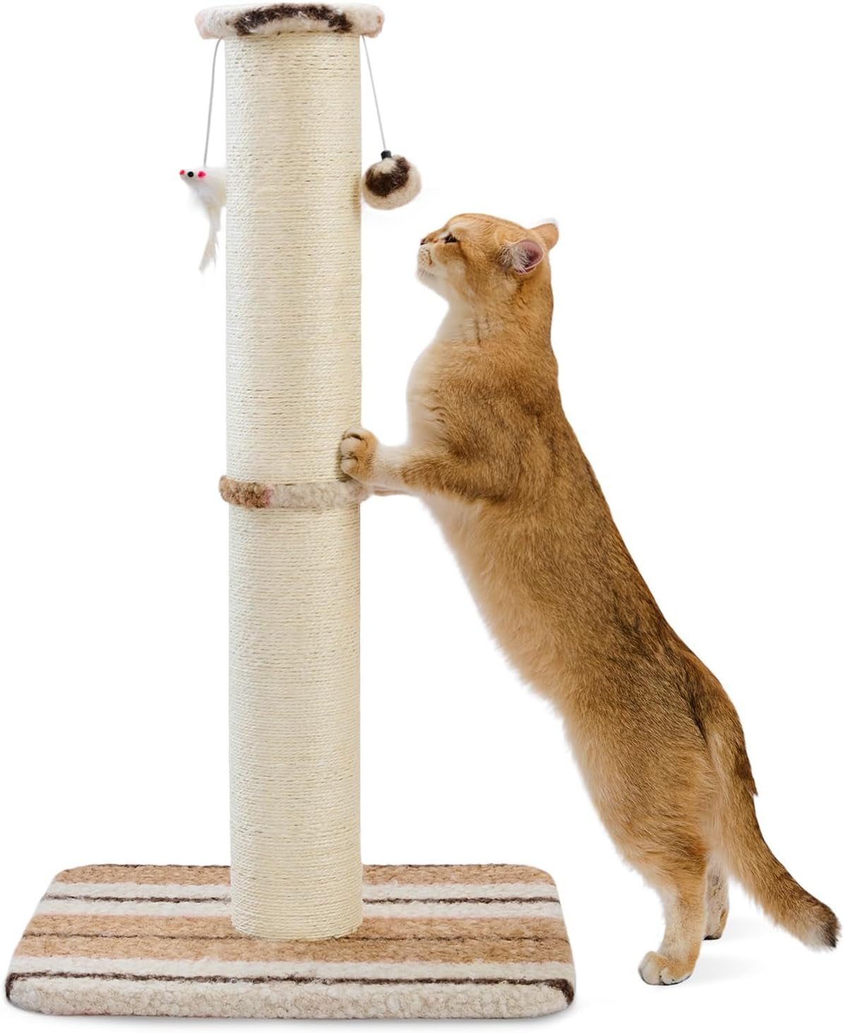 joydeco-cat-scratching-post-38-inches-heavy-duty-and-thick-scratching-post-sisal-rope-with-hanging-ball-and-mice-for-indoor-catsgrey