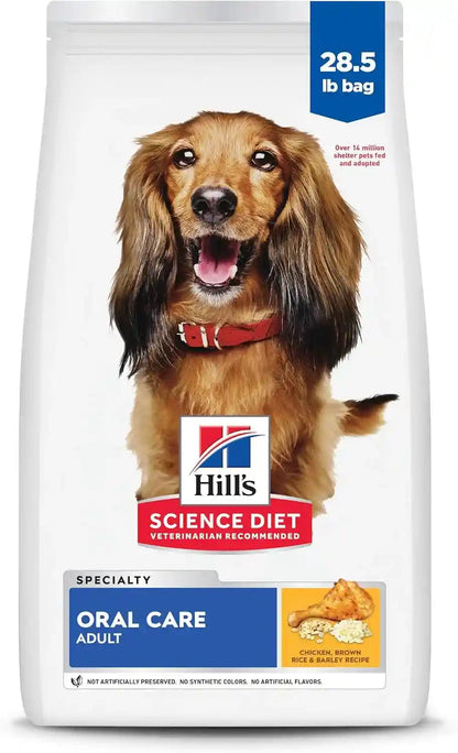 Hill'S Science Diet Adult Oral Care Dry Dog Food | #1 Veterinarian Recommended, Chicken, Brown Rice, & Barley, 4 Lb. Bag12