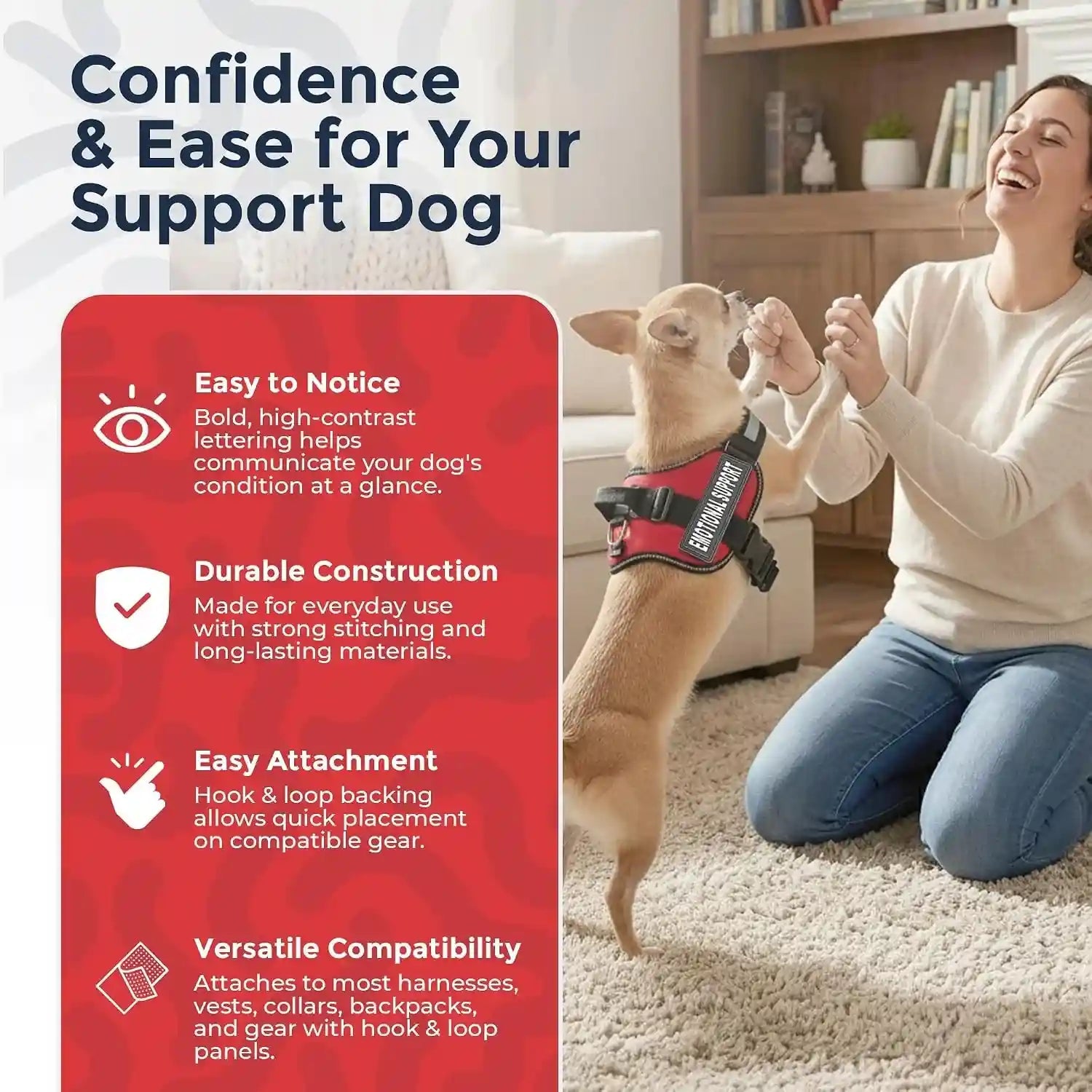 industrial-puppy-emotional-support-dog-patch-reflective-xs-1-x-2-75-in-clear-visibility-durable-vest-patches-for-identification-compatible-with-hook-loop-vest-gear-xs-1x2-75-inch