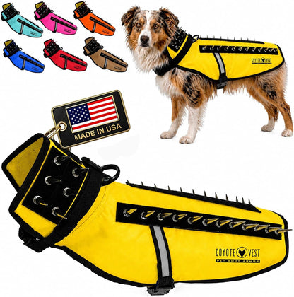 Coyotevest Dog Harness, Stab-Resistant Coyote Vest, Small, Neon Pink | Reflective Stab-Resistant Vest Helps Protect Small Dogs from Coyotes, Aggressive Dogs and Birds of Prey, Made in the USA37