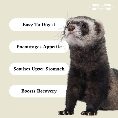 Marshall Uncle Jim’S DUK Soup Mix for Ferrets – 4.5 Oz Each – Digestive Support, Recovery & Vitality Aid – Includes 2 Squeaky Toys for Enrichment & Fun – (Pack of 4)5