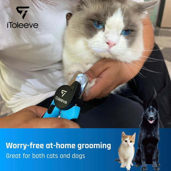 Itoleeve LED Dog Nail Clipper with Light, Illuminates Nails or Bloodline for Safe and Easy Trimmers, Extra Sharp for Thick Nails, Quick Sensor, Avoid over Cutting Toenail, for Cats & Dogs8
