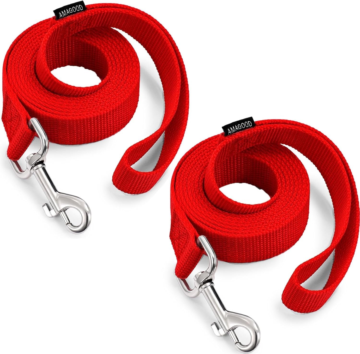 amagood-6-ft-puppy-leash-strong-traditional-style-with-easy-to-use-collar-hook-great-for-small-medium-and-large-dogs-5-8in-x-6-ft-purple