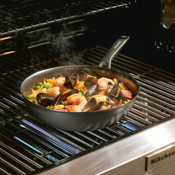 Kitchenaid NITRO Carbon Steel Wok, 10-Inch Nitrided Carbon Steel Pan, Stir Fry Pan, Gray2