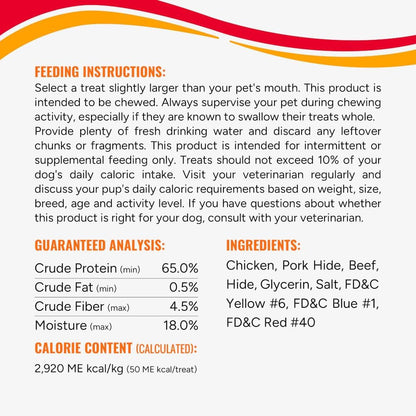 Good ‘N’ Fun Triple Flavor Wings Chews for All Dogs, 12 Ounces, Treat Your Dog to Long-Lasting Chews Made with Chicken, Pork Hide and Beef Hide, Pack of 28