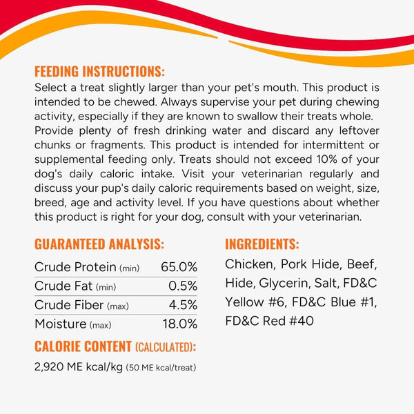 Good ‘N’ Fun Triple Flavor Wings Chews for All Dogs, 12 Ounces, Treat Your Dog to Long-Lasting Chews Made with Chicken, Pork Hide and Beef Hide, Pack of 28
