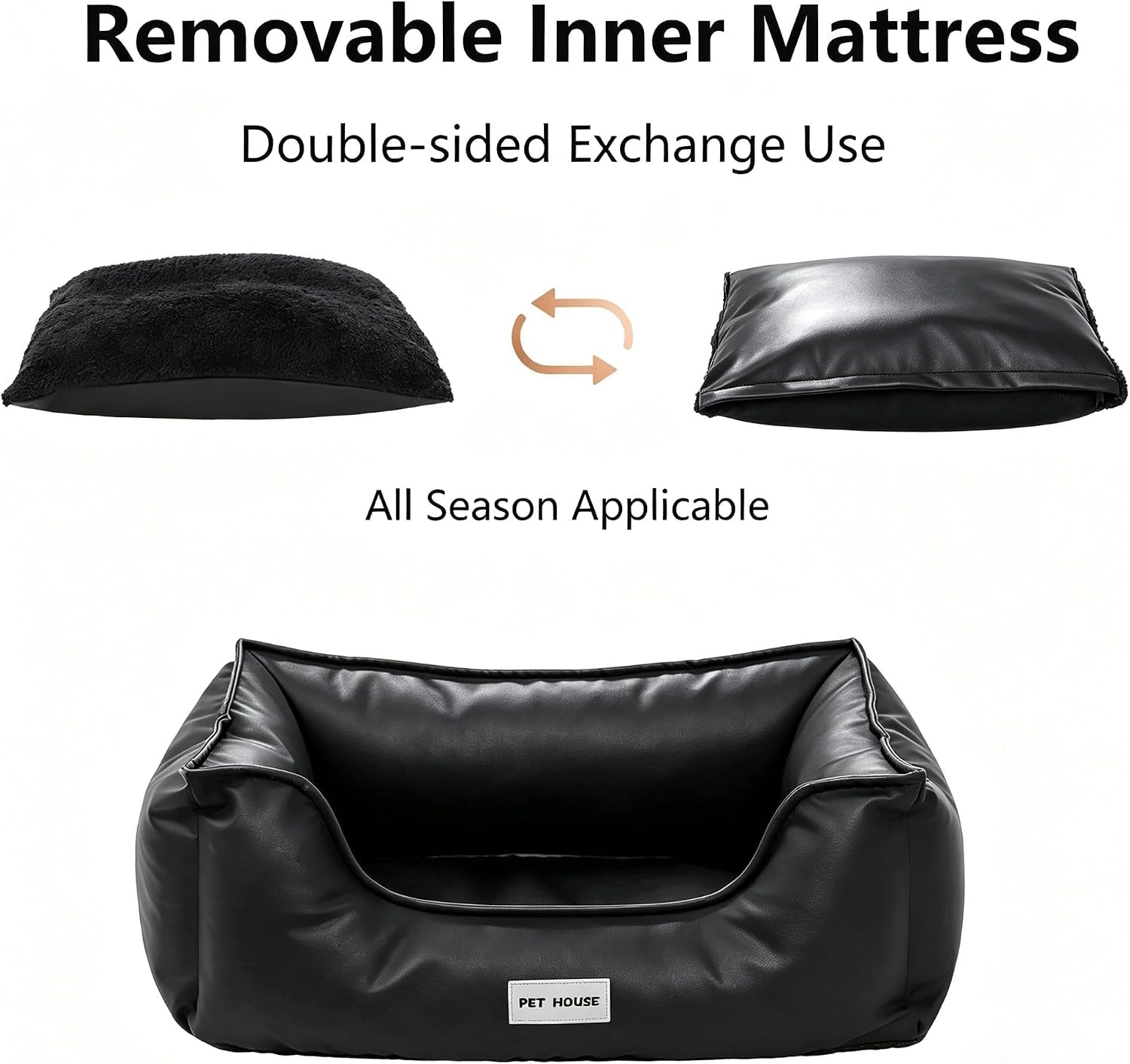 marchul-faux-leather-dog-bed-waterproof-cat-sofa-bed-with-non-slip-bottom-leather-dog-bed-washable-pet-couch-for-small-and-medium-dogs-cats-29-5-x-23-6in-black