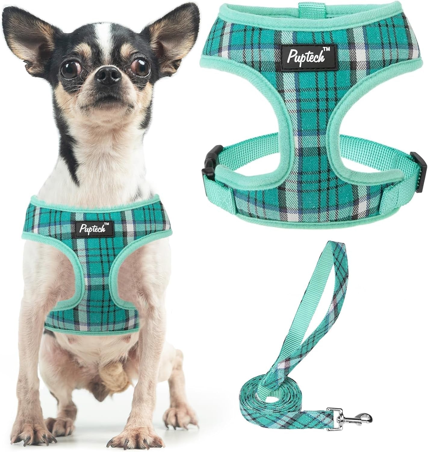 pupteck-soft-mesh-dog-harness-small-sized-and-leash-set-pet-puppy-cat-comfort-padded-vest-no-pull-harnesses-beige-s