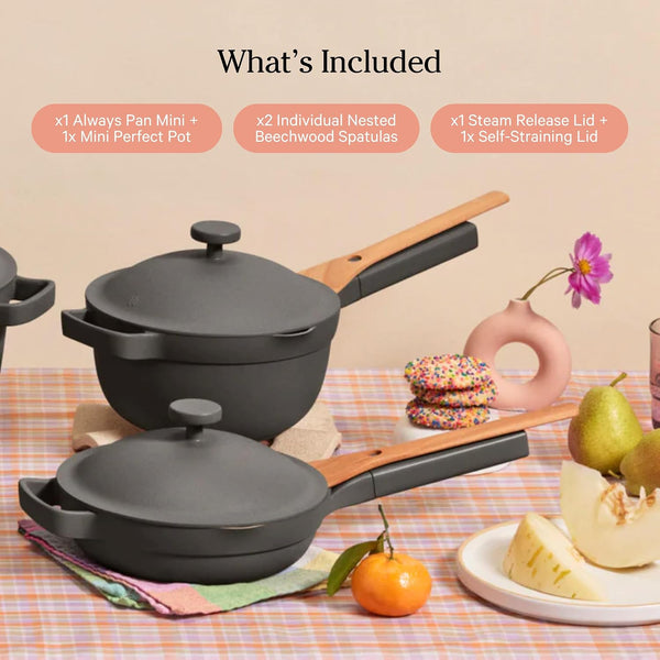 Our Place Mini Cookware Duo, 6-Piece Ceramic Nonstick Cookware Set | Ceramic Cookware Set with Mini Always Pan & Mini Perfect Pot; Pfas-Free, Induction & Oven Safe to 450°F, Non-Toxic Cookware7