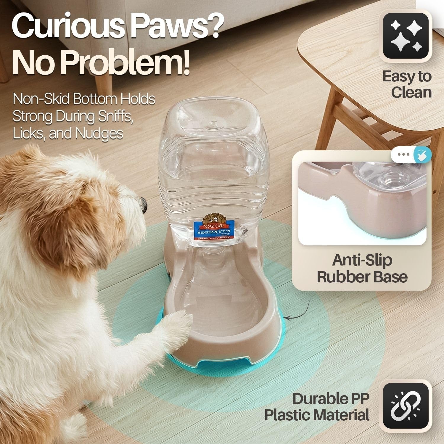 flexzion-gravity-pet-water-dispenser-for-cats-small-dogs-1-4-gal-beige-automatic-cat-and-dog-waterer-with-900-ml-reservoir-non-skid-feet-recessed-carry-handle-and-easy-clean-pp-bowl