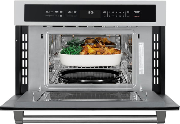 30 In. Built-In Microwave with Convection Oven and Air Fryer, 1000W Power with NEMA 5-20P Plug, 10 Levels, UL Listed and 1.6 Cu. Ft. Capacity in Stainless-Steel (KM-CWO30-SS)4