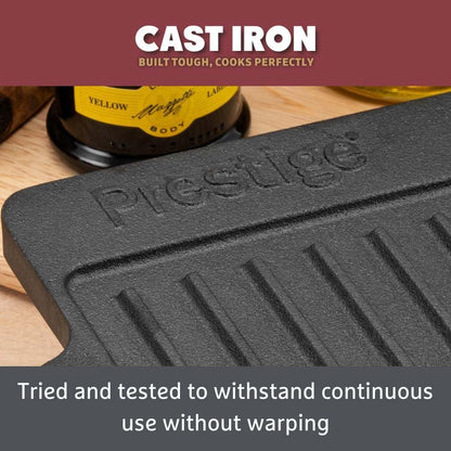 Cast Iron Cookware Set – 6 Piece, Burger Press, Small & Medium Frying Pans, Grill Pan, Griddle Pan, Casserole Dish, Pre-Seasoned, Non-Toxic, Induction & Oven Safe, Easy Clean7
