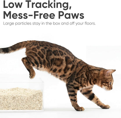 FUKUMARU Tofu Cat Litter - Natural Lightweight Unscented Cat Litter Pellets, 99.9% Dust Free Quick Clumping, Effective Odor Control, Flushable, Low Tracking, 18 LBS (3 Packs)5