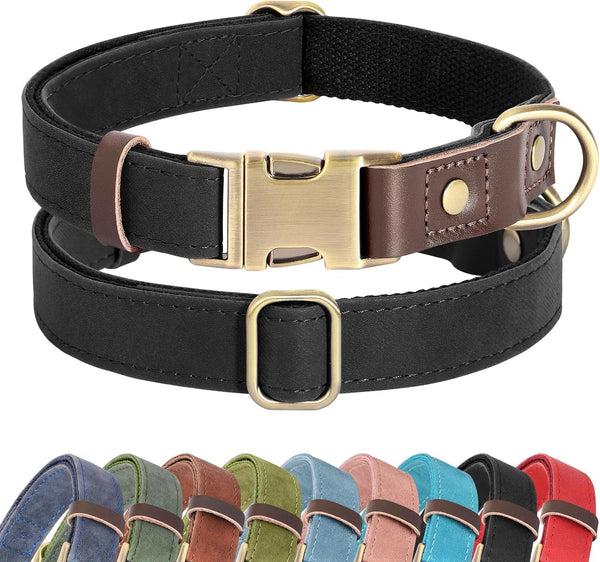 Didog PU Leather Dog Collar for Small Dogs Puppy, Soft Lining, Green S | All-Day Comfort for Daily Walks and Backyard Play, Quick Release Metal Buckle for Easy on & Off, D-Ring for Leash, Easy Clean11