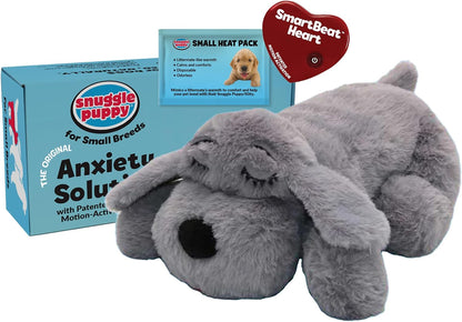 Snuggle Puppy Heartbeat Puppy Toy for Small Breeds, Compact Plush Dog Toy with Real-Feel Pulse, Designed for Crate Time, First Nights, and Rest - Cream10