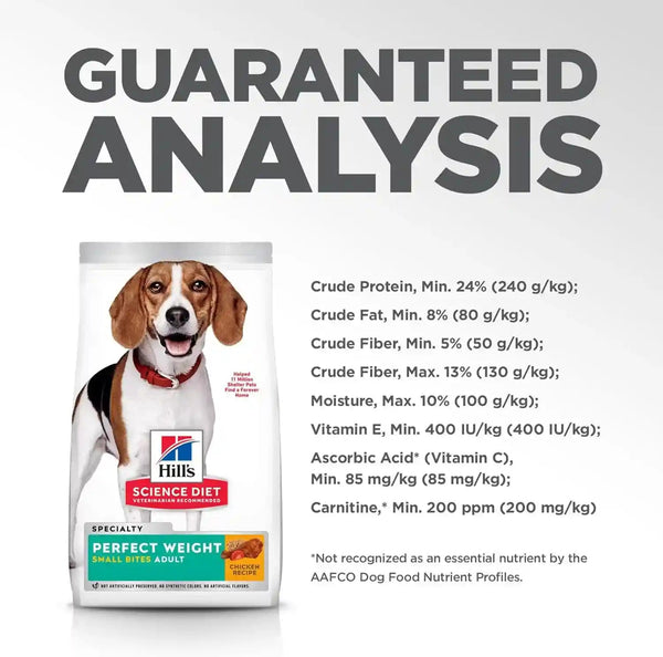 Hill'S Science Diet Adult Perfect Weight Small Bites Dry Dog Food | #1 Veterinarian Recommended, Chicken Recipe, 4 Lb. Bag11