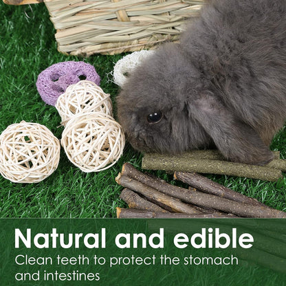 Bunny Grass House-Hand Made Edible Natural Grass Hideaway | Comfortable Playhouse for Rabbits, Guinea Pigs and Small Animals to Play,Sleep and Eat4