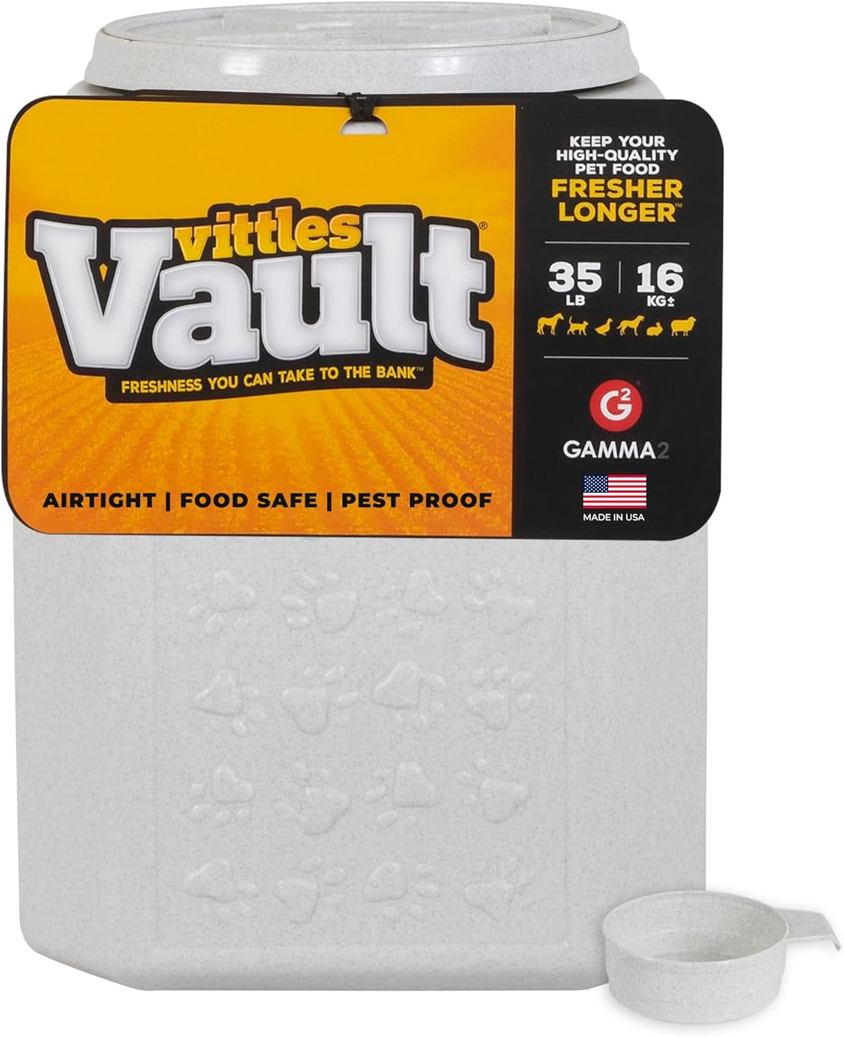 gamma2-vittles-vault-pet-food-storage-containers-sealed-dog-and-cat-food-storage-container-fits-up-to-25lbs-made-in-the-usa-12l-x-13-75h-made-in-usa-12-inch-long-by-13-75-inch-tall-airtight-lid-keeps-kibble-fresh-and-pests-out-a-durable-pantry-bin-design